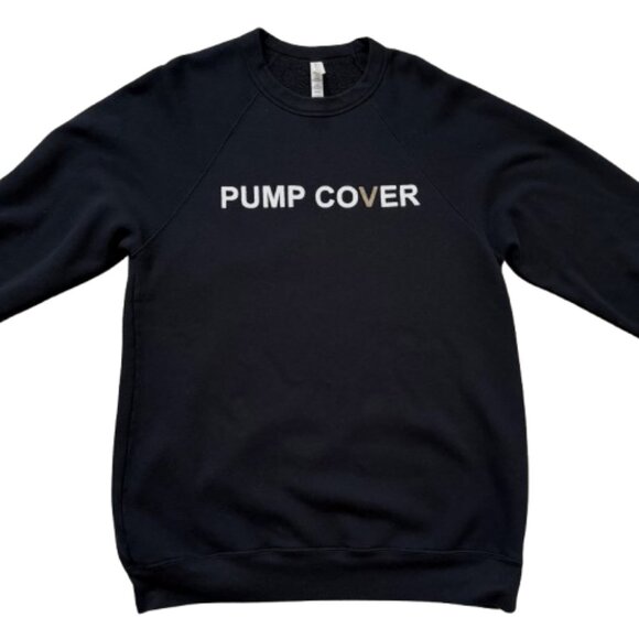 Pump Cover Crew Sweatshirt Bella Canvas Fleece Collection size Large - Picture 2 of 3